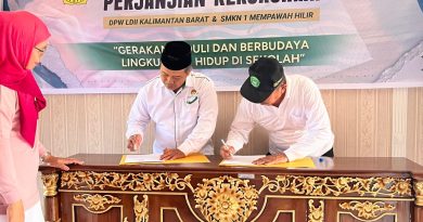 Peduli Lingkungan, LDII Kalbar Gandeng SMKN 1 Mempawah Hilir.